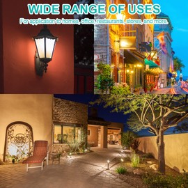 Kscjdg 4W 12V T5 Light Bulb Replacement Landscape Light Bulbs -Malibu Lights Bulbs-Wedge Base Lights Bulb-Low Voltage Landscaping Light Bulbs- 20 Pack (4W)