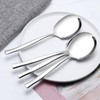 Minekkyes Stainless Steel Buffet Serving Spoon, 6 Pieces Large Table