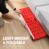 KINGRACK Folding Work Platform, Adjustable Step Ladder with Anti-Slip Feet