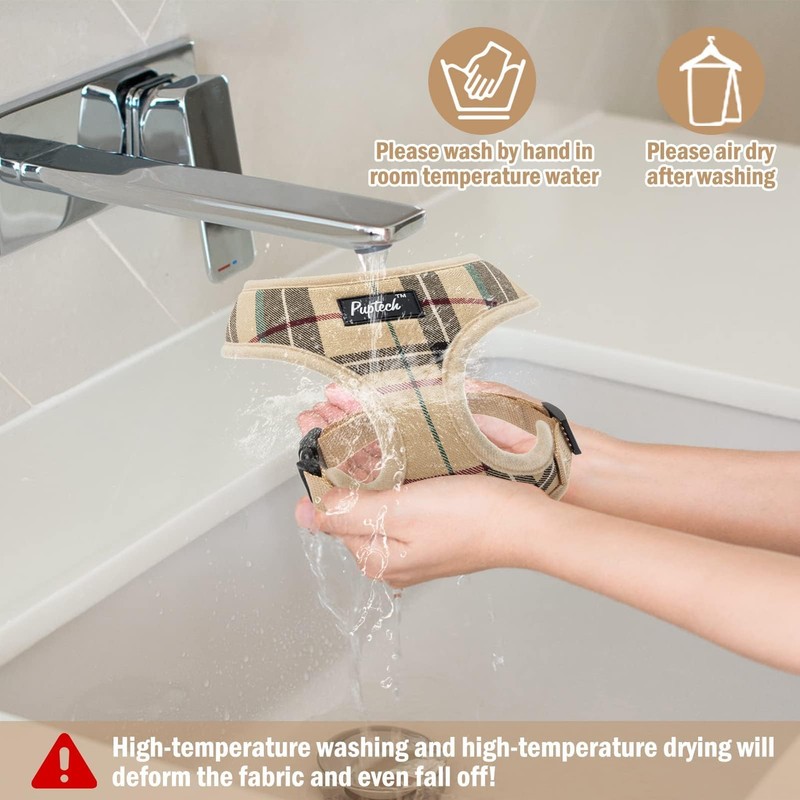 PUPTECK Soft Mesh Dog Harness Small Sized and Leash Set