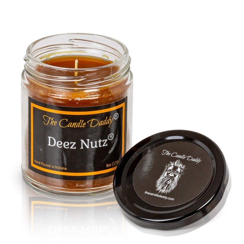 Deez Nutz- Hazelnut Vanilla- the Candle Daddy- 6 Ounce- 40