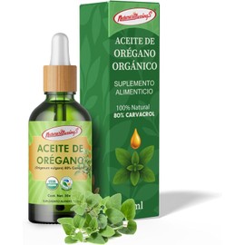Nature's Blessings Aceite de Orégano 100% Orgánico, 80% Carvacrol, Grado Alimenticio, 30ml