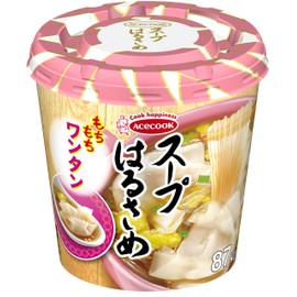 Acecock Soup Harusame Wonton 0.9 oz (24 g) x 6 Packs