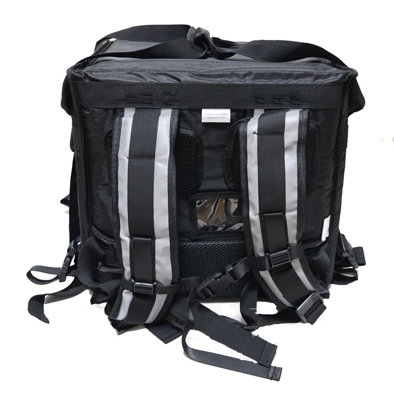 Packir PK-64B: Big Pizza/Food Delivery Bag for Motorcycle or Bicycle,