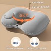Portable Inflatable Neck Pillow - Quick-Press Inflation for Bath, Shower