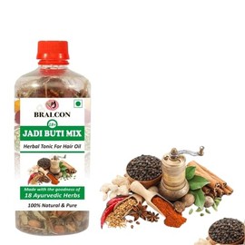  Jadibuty Mix Herbal Tonic for Hair Oil -100ml | Made with 100% Natural & Pure - 18 ayurvedic herbs | Jadibuty Hair Oil for hair Growth, Strong & Lustrous Hair, Hair Fall Control