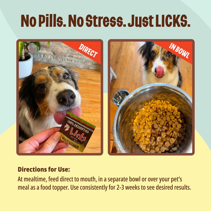 Licks Dog Multi-Vitamin Supplements - 10-use