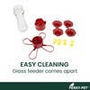 Perky-Pet 203CPBN-2 Glass Hummingbird Feeders for Outdoors with Perches, Ant