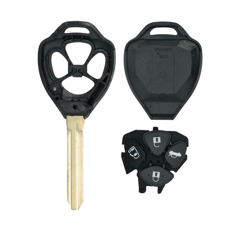 BROVACS Replacement Key Shell Compatible with TOYOTA 4 Button Keyless
