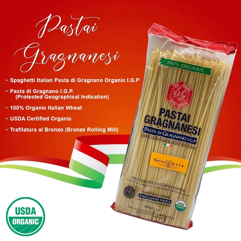 Spaghetti Italian Pasta di Gragnano | I.G.P. Protected | USDA