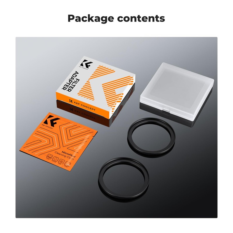 K&F Concept 55mm-82mm Metal Step Up Ring, 55mm to 82mm