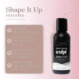 Tammy Taylor Sculpt Shape It Up | Orderless Nail System that is Hard Like Acrylic and Cures Like Gel