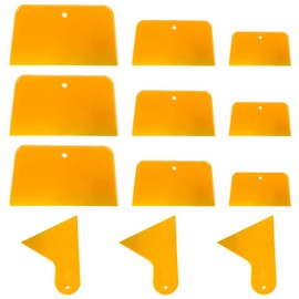 12 Pcs Body Filler Spreaders, 4 Size Automotive Body Fillers Plastic Spreader Auto Body Spreader for Applying Fillers, Putties, Glazes, Caulks, Paint and Car Body Maintenance