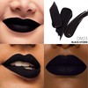 Depuplum Black Lipstick Matte for Women, Long Lasting Lipstick Smudge