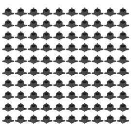 Buachois 100 Pcs Drip Emitter,4mm Pressure Compensating Drip Emitters, Detachable Garden Potted Irrigation Flow Stabilizer Watering Drippers for Fruit and Vegetable(4L Black)