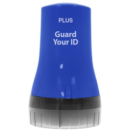 The Original Guard Your ID Wide Advanced Roller 2.0 Identity Theft Prevention Security Stamp Blue