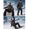 FREE SOLDIER Men's Waterproof Snow Insulated Pants Winter Skiing Snowboarding