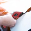 Cordless Electric Scissors Rechargeable Mini Cutter Handheld Carpet and Cardboard