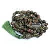 Hand Knotted Unakite Mala Necklace - 8mm, 108 Beads with