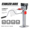 2-Pack Heavy-Duty Trailer Tongue Jack & RV Jack - Carbon