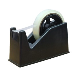 Heavy Duty Desktop Tape Dispenser Cellotape Dispencer Weighted Non-Skid Base, Ideal for Home, Office (Black)