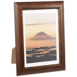 FUJICOLOR 66720 Digital Photo Frame D3 Postcard Wooden Brown