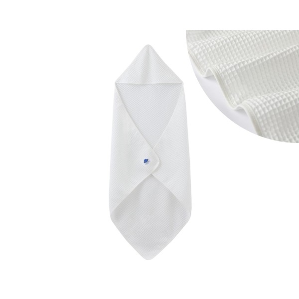 BlueForest Baby Hooded Waffle Bath Towel - Swaddle Blankets -