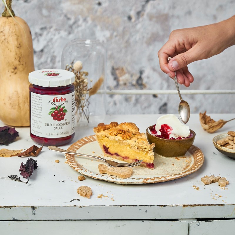 D'Arbo Premium Wild Lingonberry Sauce 14.1 oz (Pack of 6)