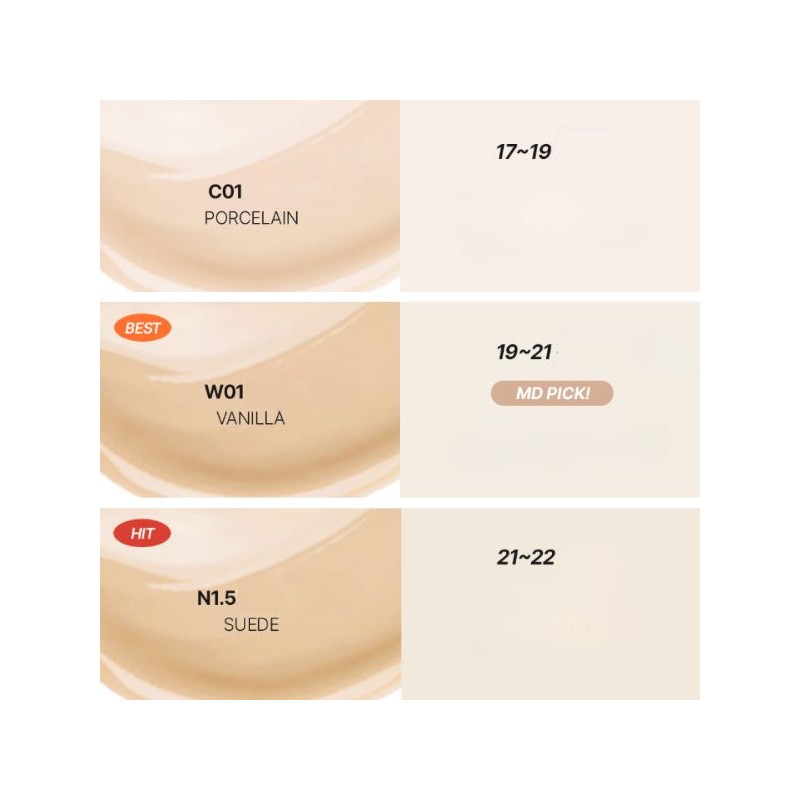 TFIT Layering Fit Cover Cushion 12g*2ea, Shade:W04 Buff