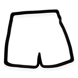 Swimming Trunks Cookie Cutter with Easy Push Design (4 inch)