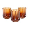 Fun Express Amber Stemless Patterned Plastic Wine Glasses - 12
