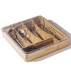 wobivcs Kitchen Drawer Organizer, 13 Inch Silverware Utensil Tray Holder,with