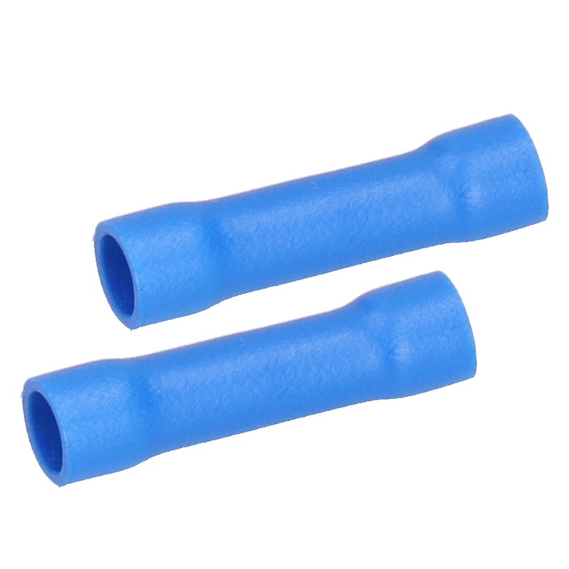 1000 Pcs Blue Butt Connectors Fully Insulated Crimp Terminal Connectors
