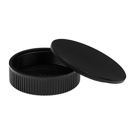 Fotodiox Camera Body & Rear Lens Cap Set Compatible with All M42 Screw Mount Cameras & Lenses - Black