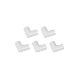 D-Line Medium Cable Raceway Flat Bend, for use with 1.18" (W) x 0.59" (H) Cable Cover - 5-Pack, White
