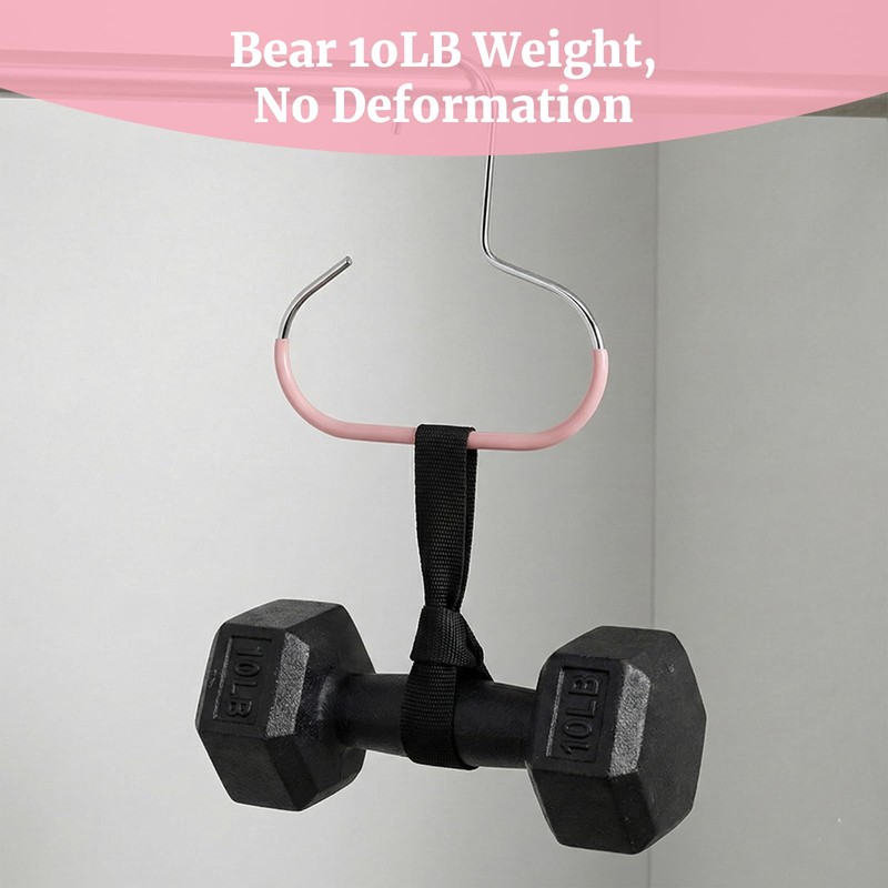 6 PCS Durable Steel Hangers Maximize Closet Space with Versatile