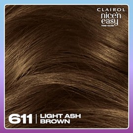 Clairol Nice'n Easy Tone+Gloss Semi Permanent Hair Dye - 611/75 Light Ash Brown