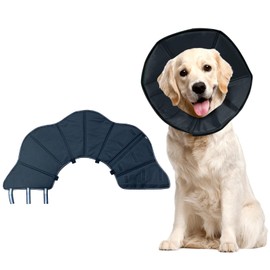Cipszoely Soft Dog Cone Collar for Medium Dog, Alternative Soft Dog Cones After Surgery Dog Neck Collar Dog medical Collars, Breathable Elizabethan Cone Collars, M for Neck: 30-36 cm / 12-14"
