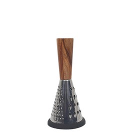 Cerve Acacia Wood Handle Size: 20Cm and Stainless Steel Grater, Brown, GR8R-20AC