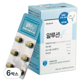 [590 Oh Gu-young] Aleutian patented raw material TF343 Quercetin Bromelain Vitamin C Mother Safe certified (87% of core ingredients per tablet), 6 boxes, 30 tablets / [590오구영] 알루션 특허원료 TF343 케르세틴 브로멜라인 비타민C 마더세이프 인증 (1정당 핵심성분 87%), 6박스, 30정