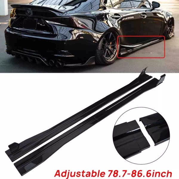 Unbranded FOR LEXUS IS200t IS300 IS350 14-20 GROSSY BLACK SIDE