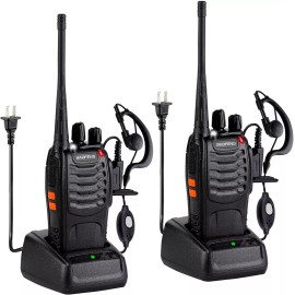 all-in-one_emporium Long Range Walkie Talkie 2 Set 50 Mile Two Way Radio Charge Headset Waterproof