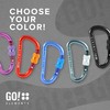 GO!elements Mini Carabiner Micro 6 with Screw Fastener, silver