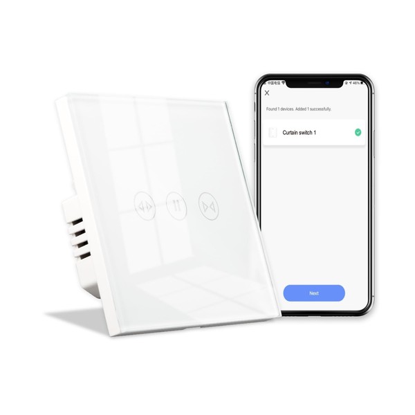 LVE WIFI Smart Roller Shutter Switch, White Smart Switch for