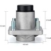 9.99WORLD MALL Golf Cart Front Wheel Hub Assembly with Bearings