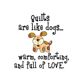 CafePress Dogs are Like Quilts 10" Wall Clock for Livingroom, Kitchen, or Office