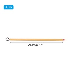 PATIKIL Chinese Calligraphy Brush, 4 Pcs Traditional Writing Watercolor Brush Ink Pen for Drawing, Painting, Writing, Art Supplies