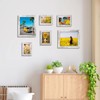 PETAFLOP 5x7 Picture Frame Set of 7, Distressd Rustic Frames