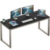 SHW 55-Inch Commercial-Grade Office Computer Desk, Espresso