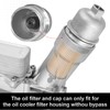 Upgrade Aluminum Engine Oil Filter Housing Cap with Oil Filter